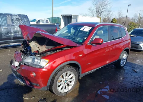 2014 BMW X3 xDrive28I z USA, uszkodzony, nr VIN 5UXWX9C50E0D18419